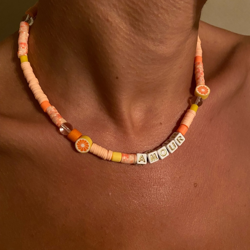 Necklace handmade Fimo